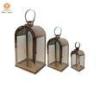 Modern Polished interior Home decor stainless steel lanterns for candles