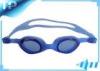 Silicone Headstrap Bule Swimming Goggles / Prescription Swim Eyeglasses For Kids