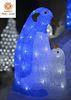 Huge Penguin 3D Led Christmas Decoration Lights Acrylic Handmade 31V