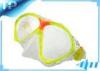 Yellow Adult Aqualung Scuba Dive Equipment Tempered Glass Lens