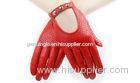 Hellow Sheep Lamb Leather Ladies Red Driving Leather Gloves for Wedding / Party