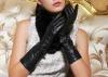 Hollow Sheep Lamb Leather Long Ladies Leather Driving Gloves with Customized Size and Color