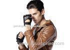 OEM Customized Classic Mens Half Finger Deerskin Leather Gloves for Outdoor