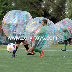 commercial soccer bubble ball