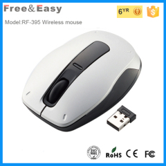 3d mini size black rubber key wireless usb optical mouse