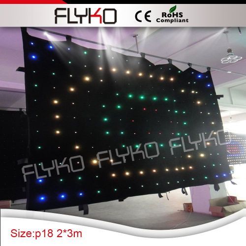 guangzhou rgb packing led video curtain DMX dj stage decoration led light backdrop