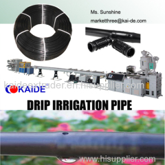 Pipe Making machine for drip irrigation pipe with round dripper inside 80m/min