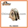 U groove Iron gate wheel pulley with bracket