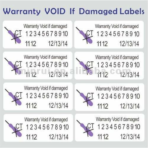 All Kinds of Custom Security Label Seal Customized Printing Tamper Vinyl Sticker