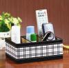 High grade Multi-fonction PU leather Storage Box for Sundries