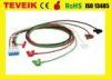 Professional Snap Electrode 5 Lead ECG Trunk Cable For Patient Monitor