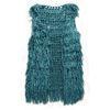 Autunm Blue Polyester Strap Net Vest casual wear for ladies