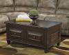 Gianna Lift Top Coffee End Table Set 2pc Vintage Traditional Rustic