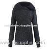 High Collar ladies fall jackets / womens winter Wool coats and jackets