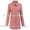 Orange Tencel Fashion Warm Womens Jackets Long Raincoat for Girls