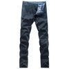 Custom Navy Cotton Linen Mens Casual Pants Boys Summer Long Pant