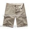 Fashion Casual Men's Cotton Linen Shorts Mens Light Beige Pants With Pockets