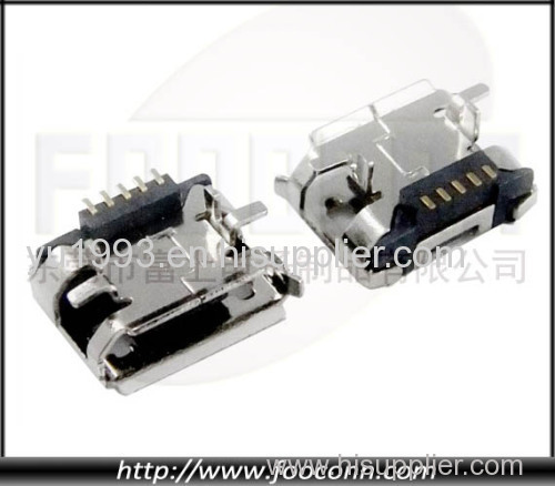 Micro 5P Female B-Type SMT+DIP