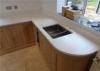 Domestic Projects Pure Beige Quartz Stone Slab Custom Countertops Solid Surface