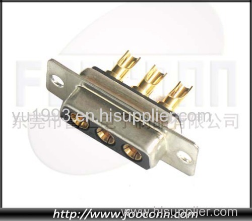 High Current D-SUB Connector 3W3 Solder