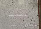 1.5cm Platinum White Quartz Stone Thin Slabs For Bathroom Floor Tiles / Wall Panels