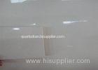Custom Made White Quartz Stone Slabs For Kitchen Countertop Materials / Benchtops