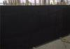 Scratch Resistant Engineered Quartz Stone Solid Surface High Density Pure Black Quartz