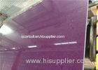 Customized Purple Counter Engineered Quartz Countertops Solid Surface Stone