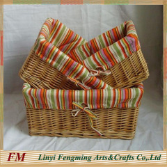 wicker fruit basket willow flower gift basket cheap wicker basket with handle