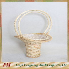 the beauty of the flower wicker basket