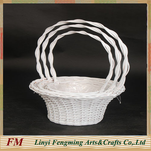 household flower wicker baskets for flower and plant