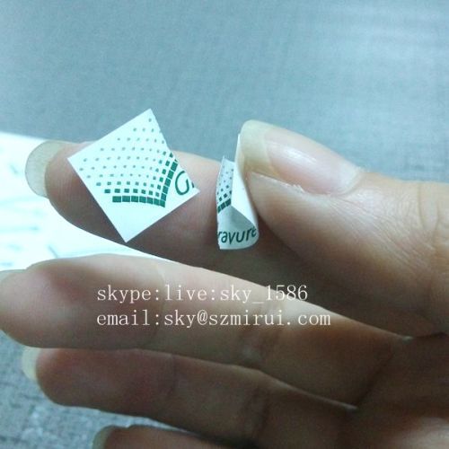 Simple Custom Strong Adhesive Ultra Destructible Vinyl Label Fragile Warranty Labels from Sticker Manufacturers