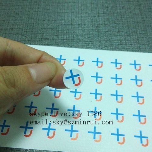 Tiny Round Tamper Breakable Label Custom Print Security Void Labels Sticker