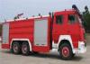 Foam water and dry powder tank Fire Fighting Trucks 6 x 4 251 - 350hp