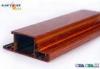 Wood Grain Surface AA6063 T5 Aluminium Extrusions Profiles For Door / Windows