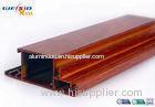 Wood Grain Surface AA6063 T5 Aluminium Extrusions Profiles For Door / Windows