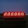6 digit 0.3 inch common anode super bright red 7 segment led display for instrument panel