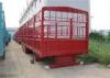 3 axle Fence cargo Semi Trailer with Gooseneck style optional for livestock / cow / battle transport
