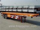 60T 3 Axles Flatbed Container Trailer for 20ft / 40ft transport