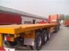 3 axles flatbed container semi trailer for carrying container