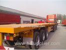 3 axles flatbed container semi trailer for carrying container