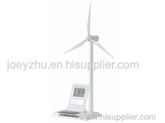 Multifunction Solar Wind Turbine Model with Digital Calendar