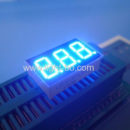 Pure green common anode 3 digit 0.36  seven segment led displays for instrument panel