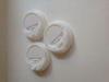 4 Gram Round White or Black Spout PET Plastic Lids for Disposable Paper Coffee Cups