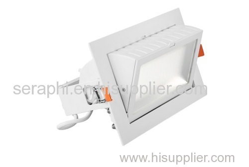 SAA C-tick CE RoHS Approved 35W adjustable rectangular led shop light low profile recessed led light