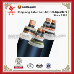 Three cores 6.35/11kV Copper conductor XLPE insulation PVC sheath without armour Medium voltage cable