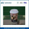 22oz Custom Impermeable Disposable Cold Drink Paper Cups with Lids for Coffee Shop