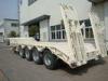 4 Fuwa brand axles 80tons heavy duty lowbed truck trailer type lowboy trailers with air suspension