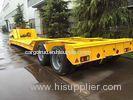 13m 2 lines 4 axles 16 tire 100ton detachable flatbed gooseneck trailer for crane or excavator trans