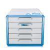 Locking 5 Drawer Metal Office File Cabinet Aluminum For Office